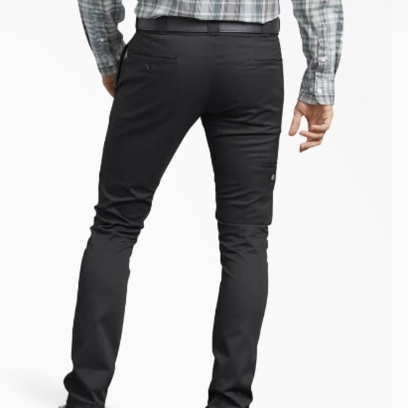 Dickies FLEX Skinny Fit Work Pants WP801 Black - Picture 2 of 2